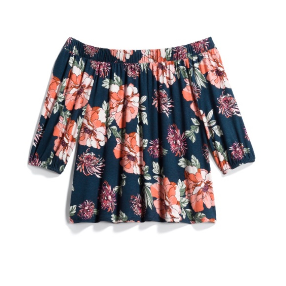 StitchFix Loveappela Off Shoulder Floral Top